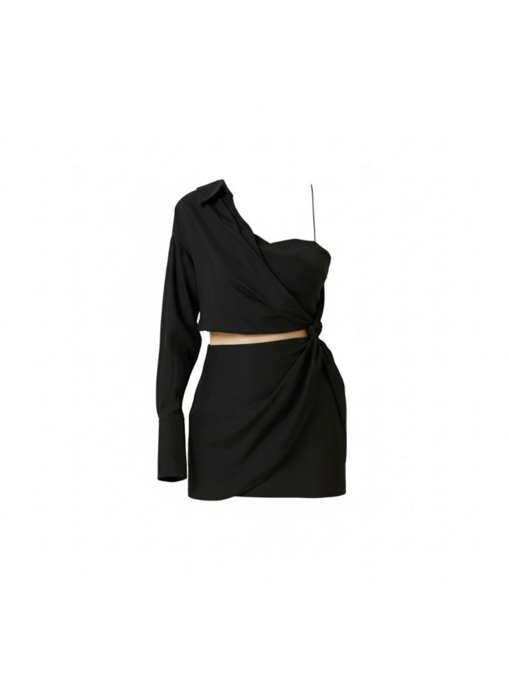 GAUGE81 Arica One Shoulder Asymmetrical Cutout XXS NWT Designer